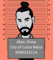 Gourmet Gangsters - Drew Mug Shot